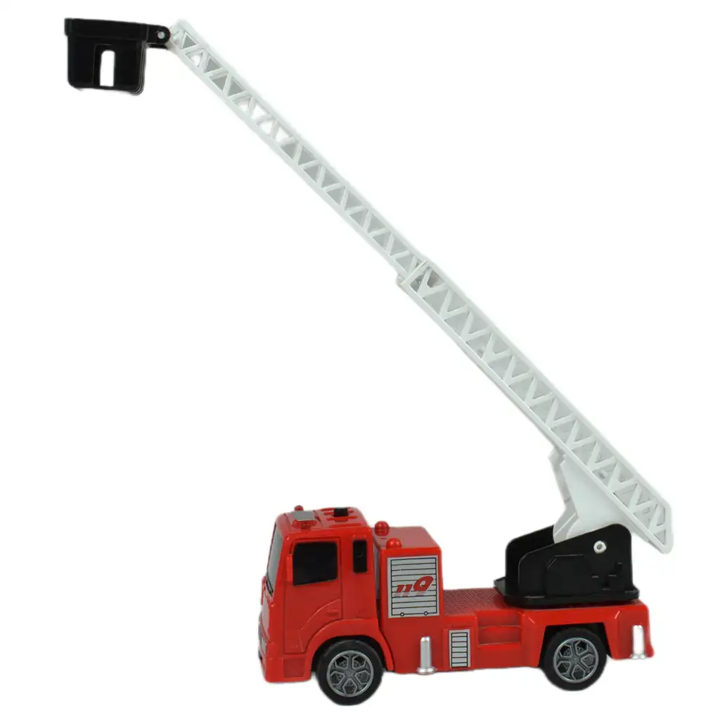imagen de Vehículo de Rescate: Camión de Bomberos con Escalera Retráctil 13cm 2
