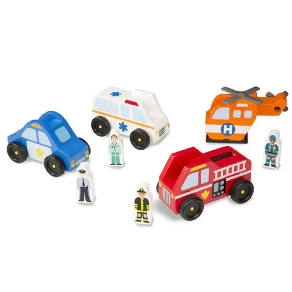 imagen de Vehículos y figuras de emergencia - Melissa & Doug 2
