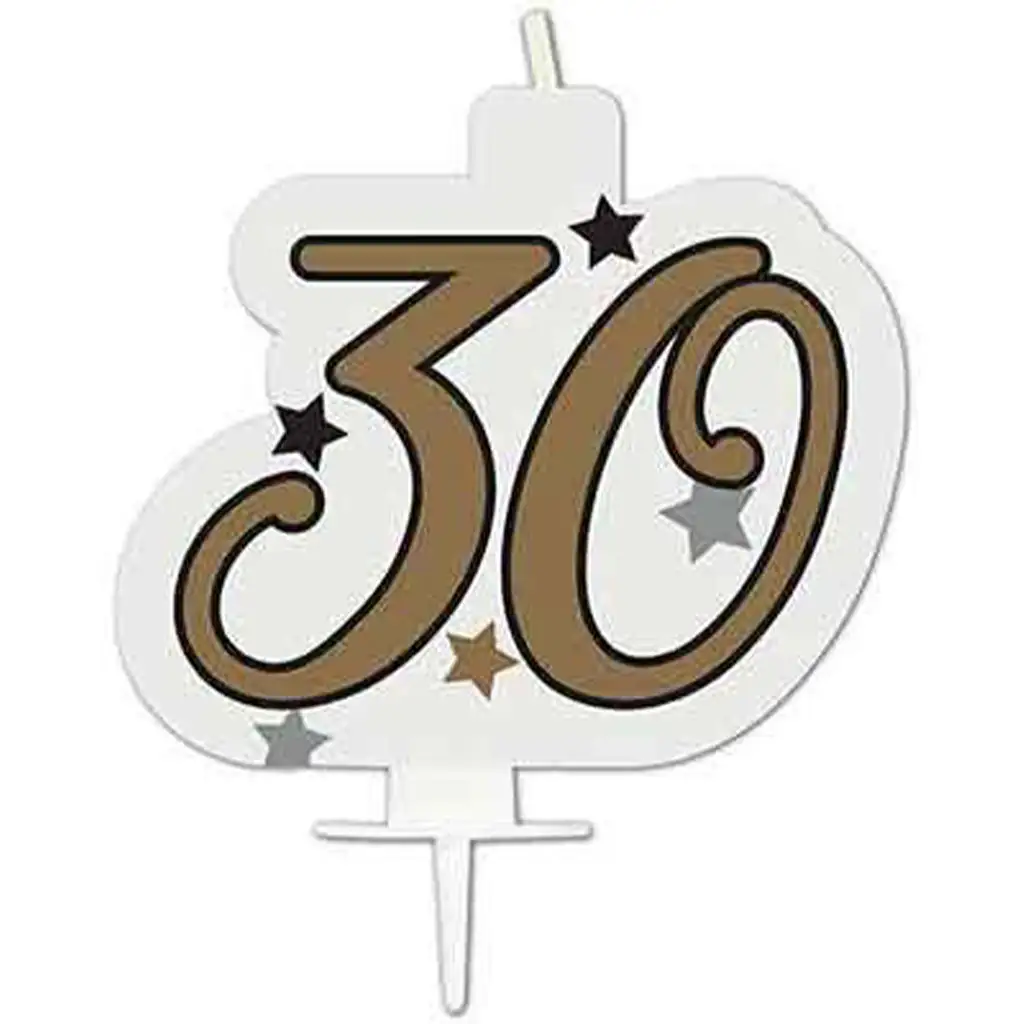 imagen de Vela de cumpleaños con número - 30 1