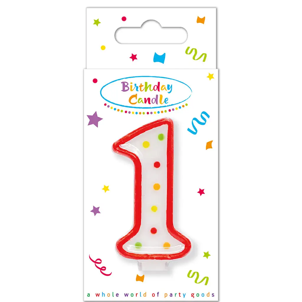 imagen de Vela de cumpleaños con puntos 1 1