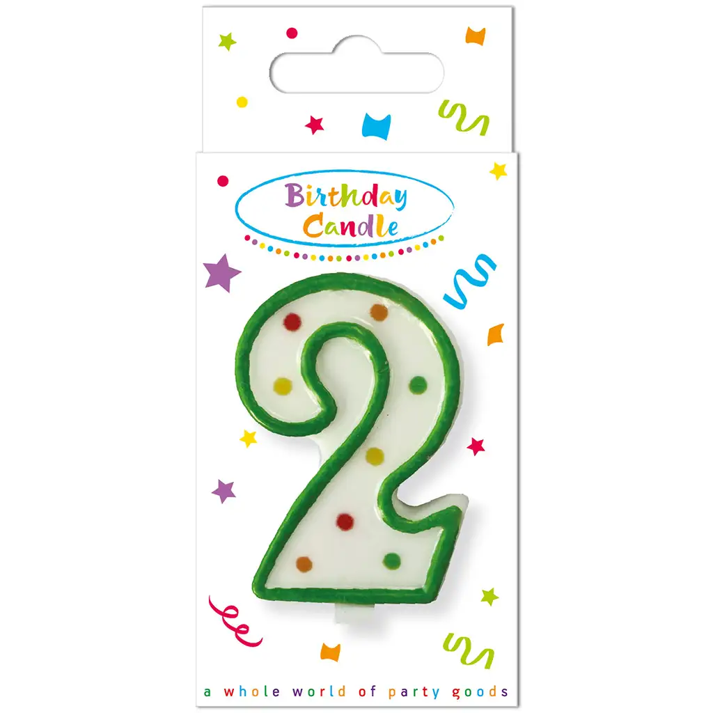 imagen de Vela de cumpleaños con puntos 2 1