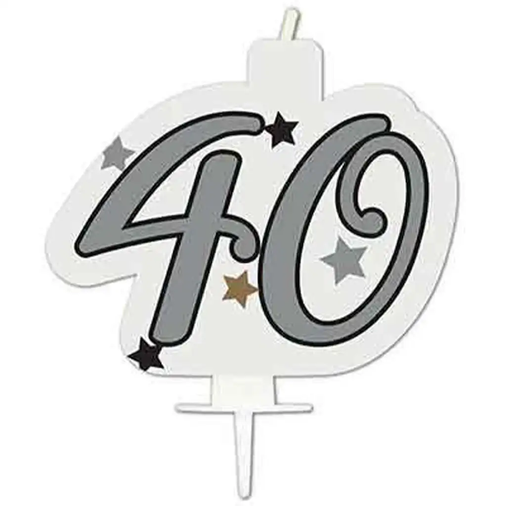 imagen de Vela de cumpleaños número - 40 1