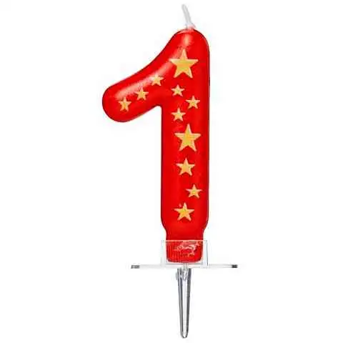 imagen de Velas numéricas estrelladas 1 2