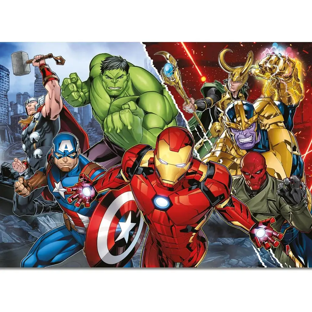 imagen de Vengadores 2 en 1 108 piezas maxi puzzle y colorear 70x50cm - Lisciani 2