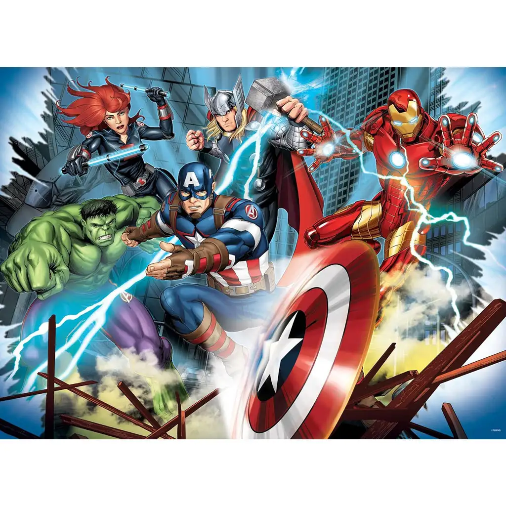 imagen de Vengadores 2 en 1 150 piezas maxi puzzle y colorear 70x50cm - Lisciani 2
