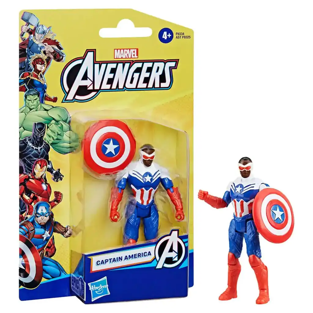 imagen de Vengadores: figura de Capitán América 10cm (Sam Wilson x Halcón) - Hasbro 1