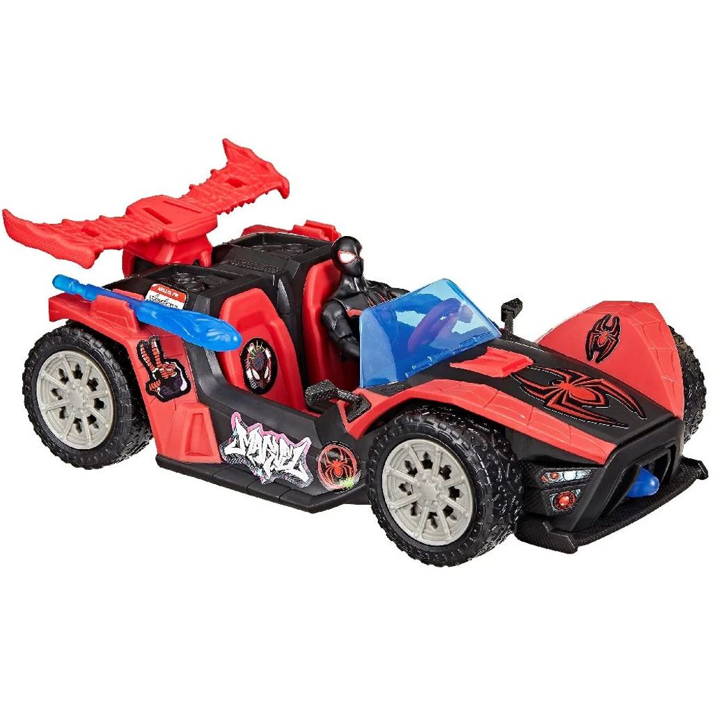 imagen de VenomVersus Miles Morales Remix Blast Racer coche con figura - Hasbro 3