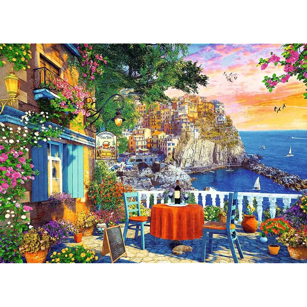 imagen de Vista a Cinque Terre 1000 piezas puzzle - Trefl 2