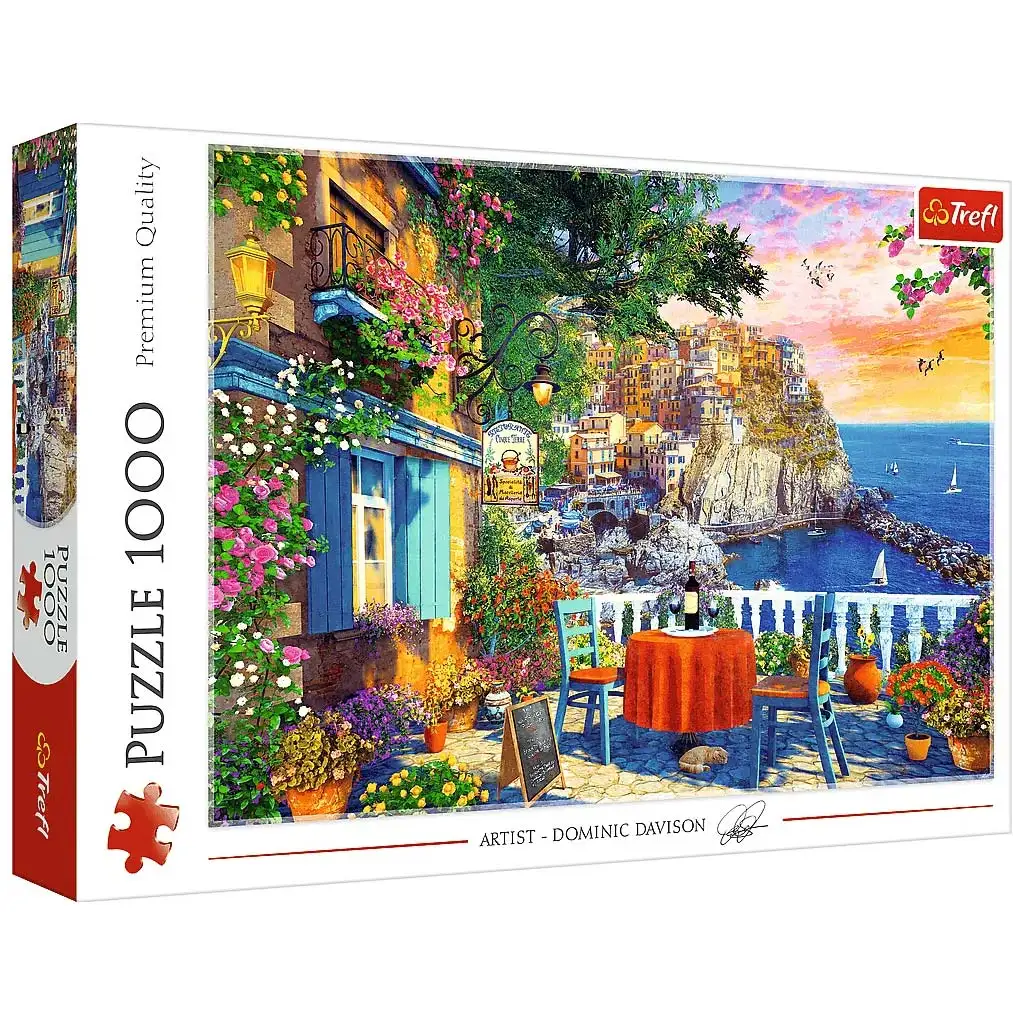 imagen de Vista a Cinque Terre 1000 piezas puzzle - Trefl 1