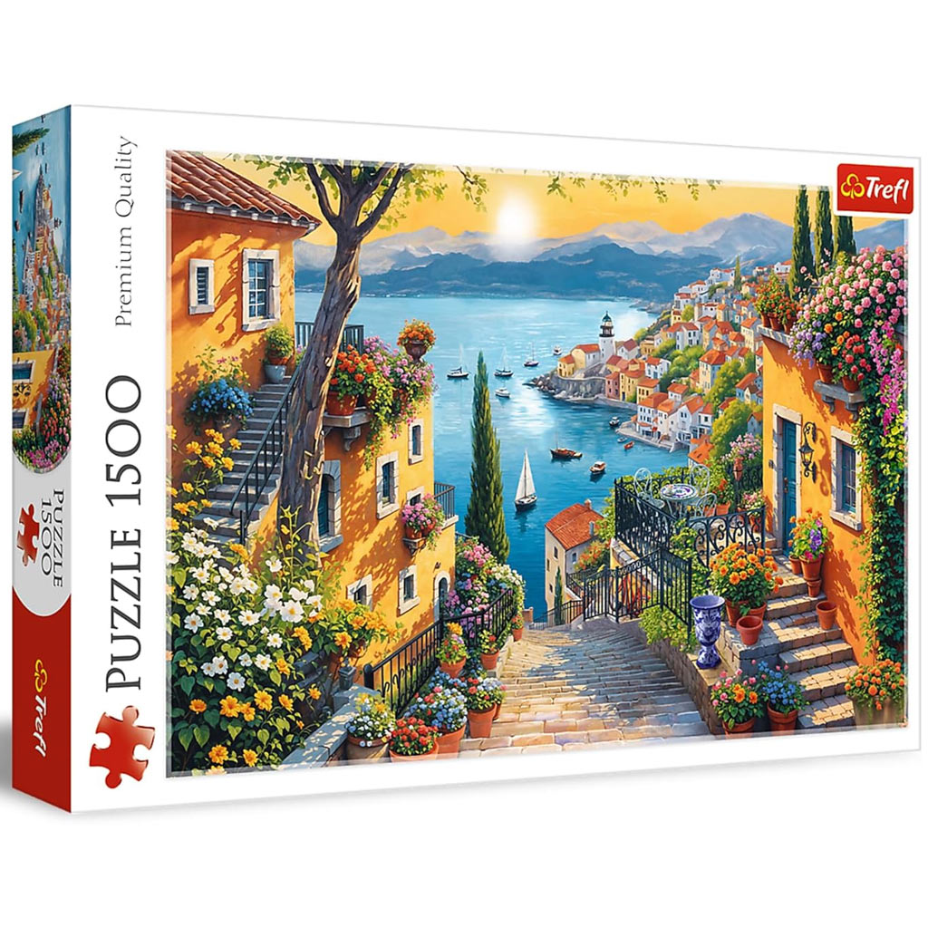 imagen de Vista de la playa puzzle de 1500 piezas - Trefl 1