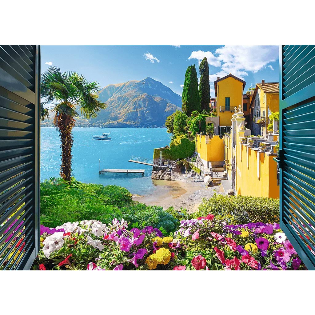 imagen de Vista del Lago de Como puzzle de 1000 piezas - Trefl 2
