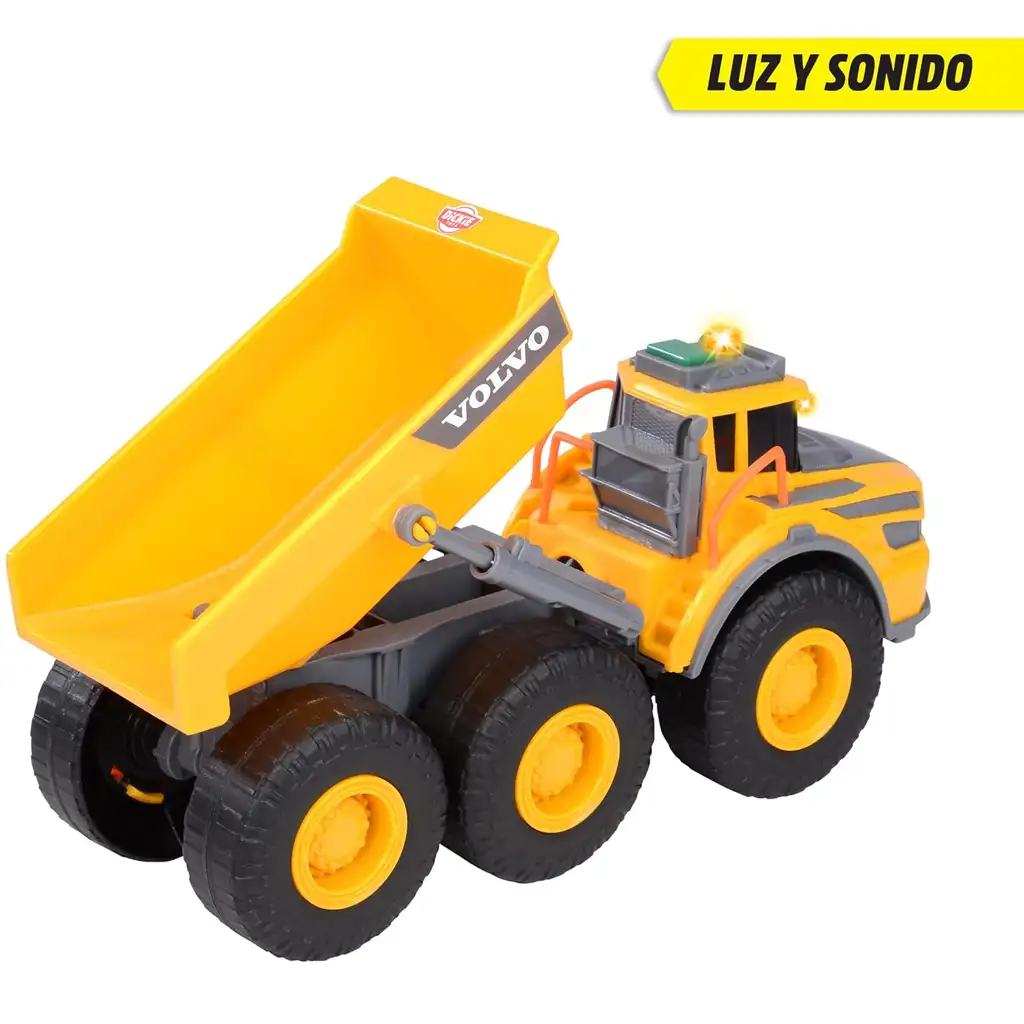 imagen de Volvo volquete con efectos de luz y sonido 23cm - Dickie Toys 3