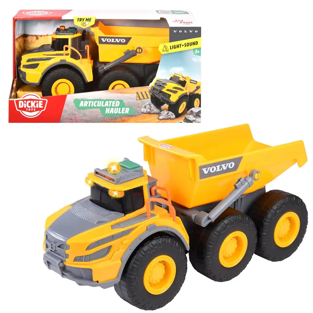 imagen de Volvo volquete con efectos de luz y sonido 23cm - Dickie Toys 1