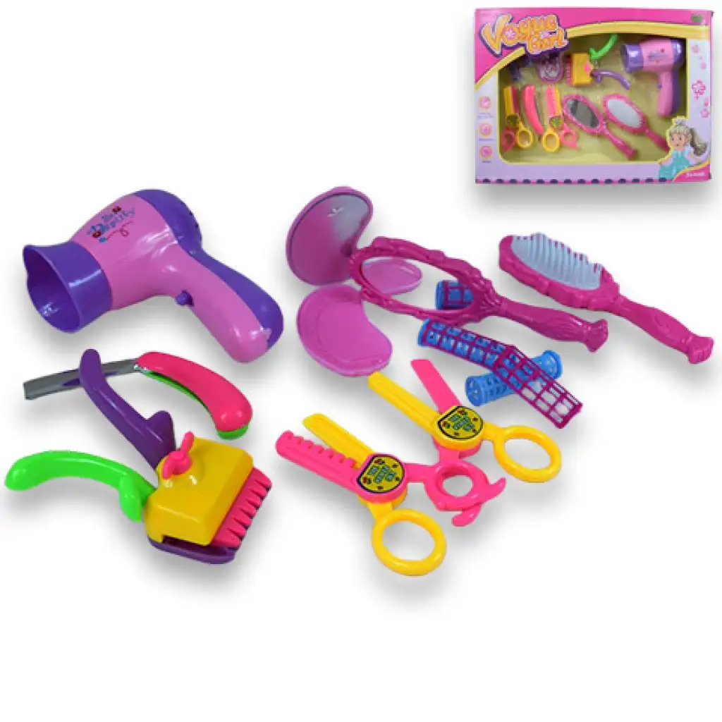 imagen de Vouge Girl: set de belleza de 10 piezas con accesorios de peluquería 1
