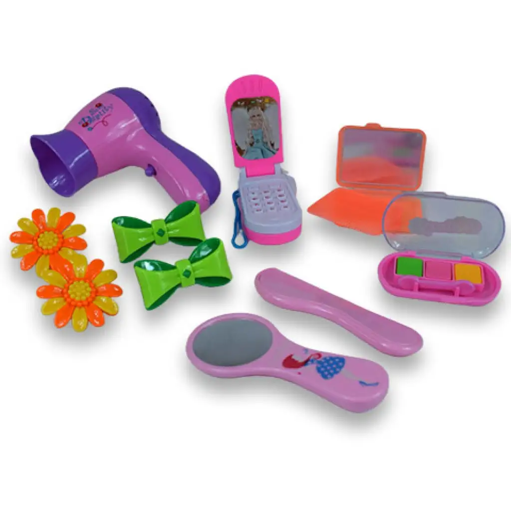 imagen de Vouge Girl: set de belleza de 10 piezas con teléfono, horquillas y maquillaje 2