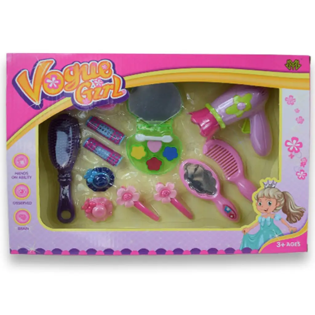imagen de Vouge Girl: set de belleza de 13 piezas con horquillas, secador de pelo y accesorios 6