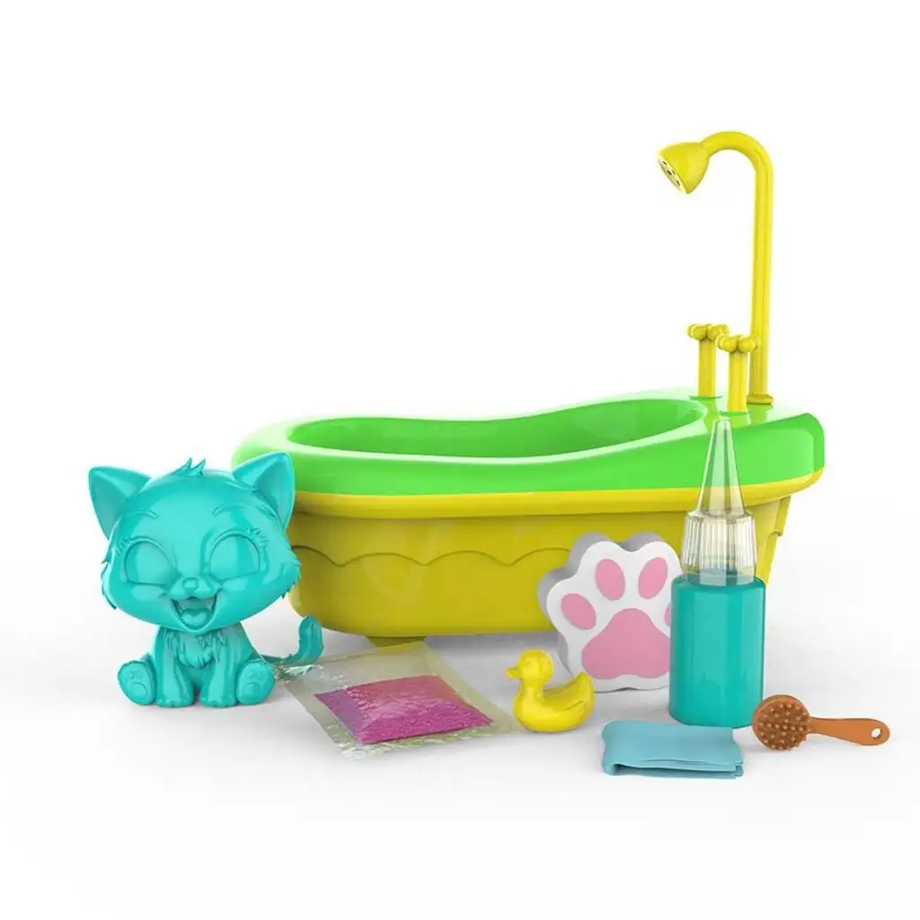 imagen de Washy Friends: Color Reveal Gatitos de baño con accesorios - Cirmi 2