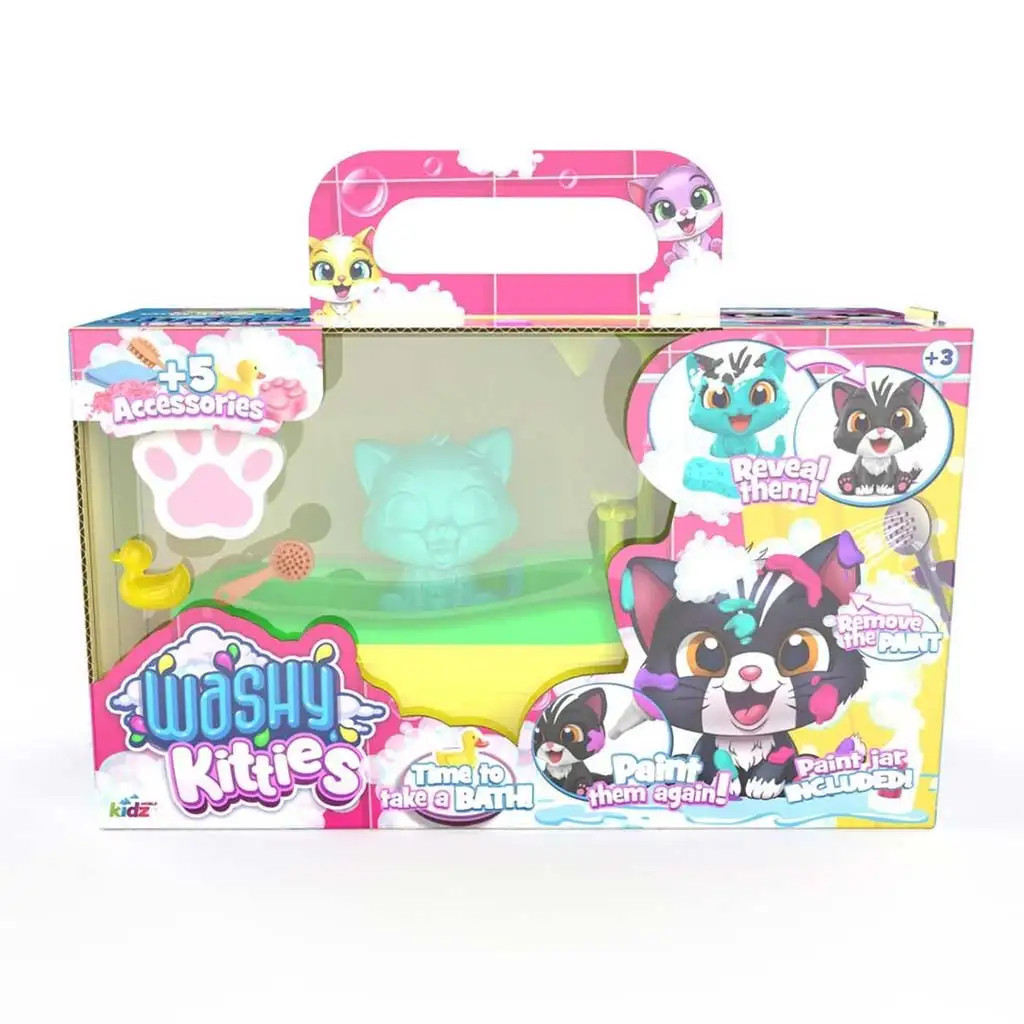 imagen de Washy Friends: Color Reveal Gatitos de baño con accesorios - Cirmi 1