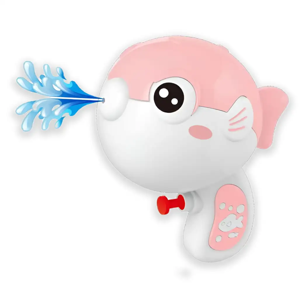 imagen de WaterWow: Pistola de agua pez inflado rosa 13cm 1
