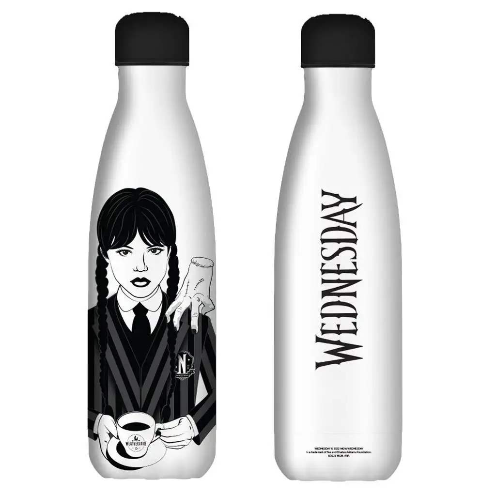 imagen de Wednesday: Botella de vacío de acero inoxidable 500ml en color blanco 2