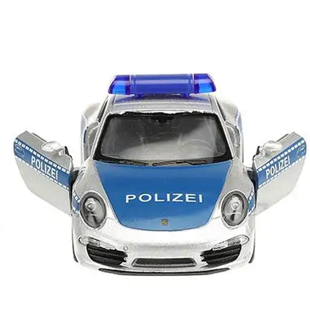 imagen de Welly: modelo de coche de metal de policía Porsche 911 de 11 cm 2