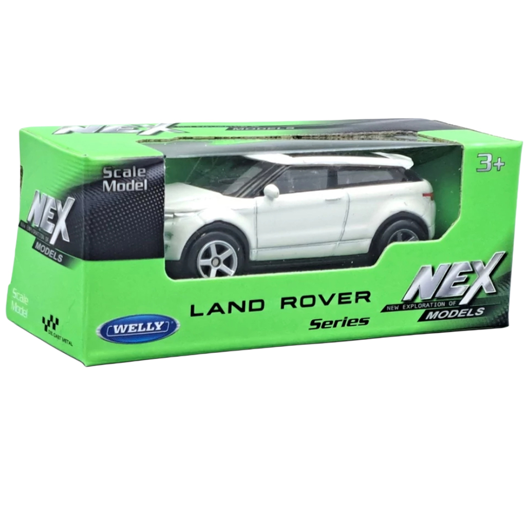 imagen de Welly: Modelo de coche pequeño de metal Land Rover Evoque blanco 1/64 1