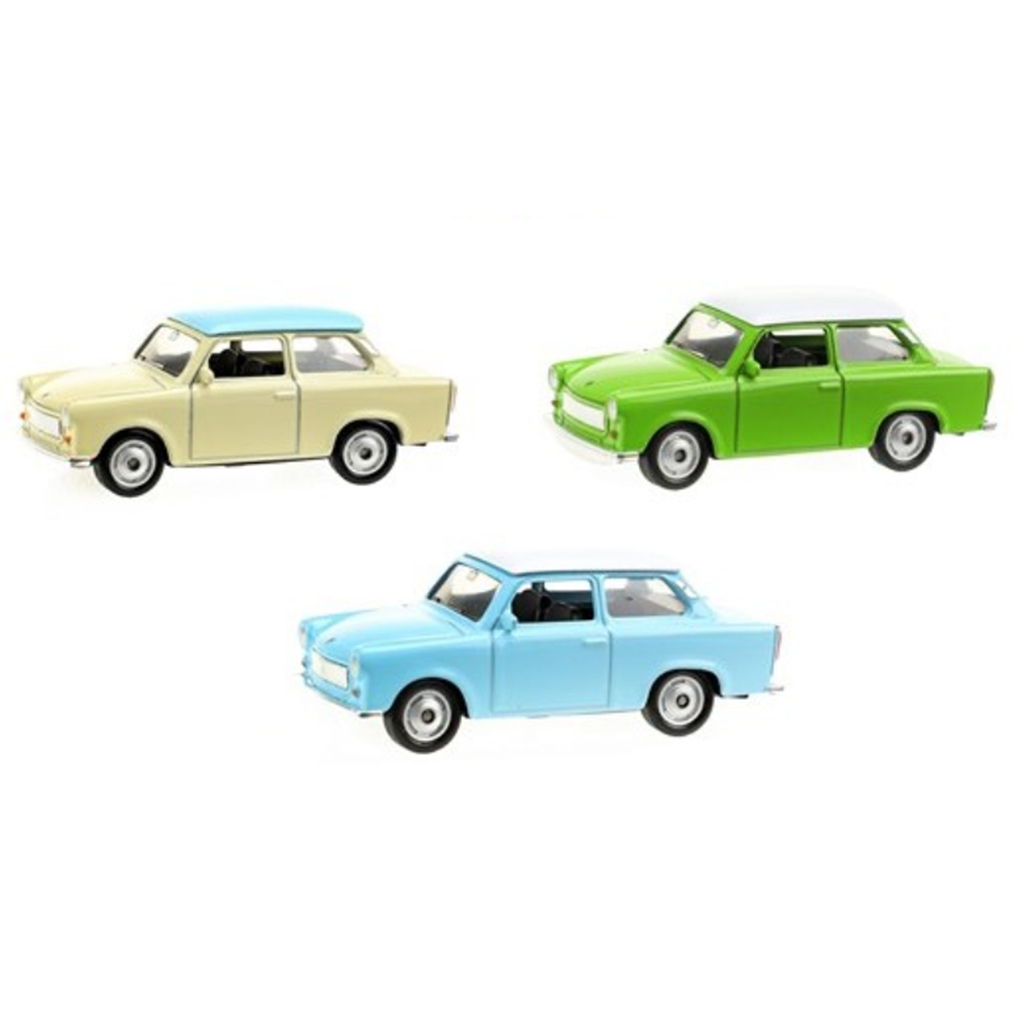imagen de Welly: Modelo de coche pequeño de metal Trabant en varias versiones 1/64 1