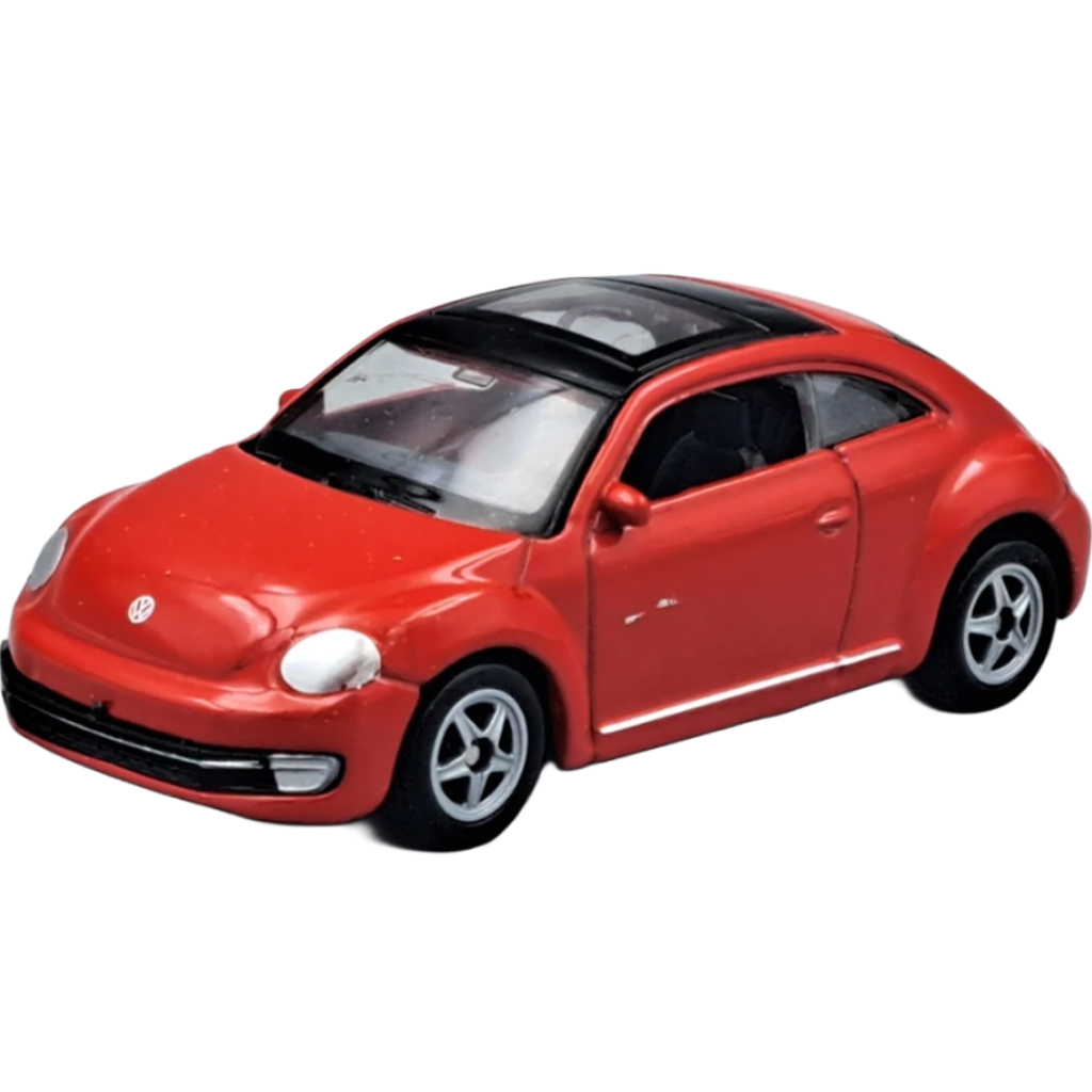 imagen de Welly: Volkswagen Beetle moderno rojo modelo 1/64 2