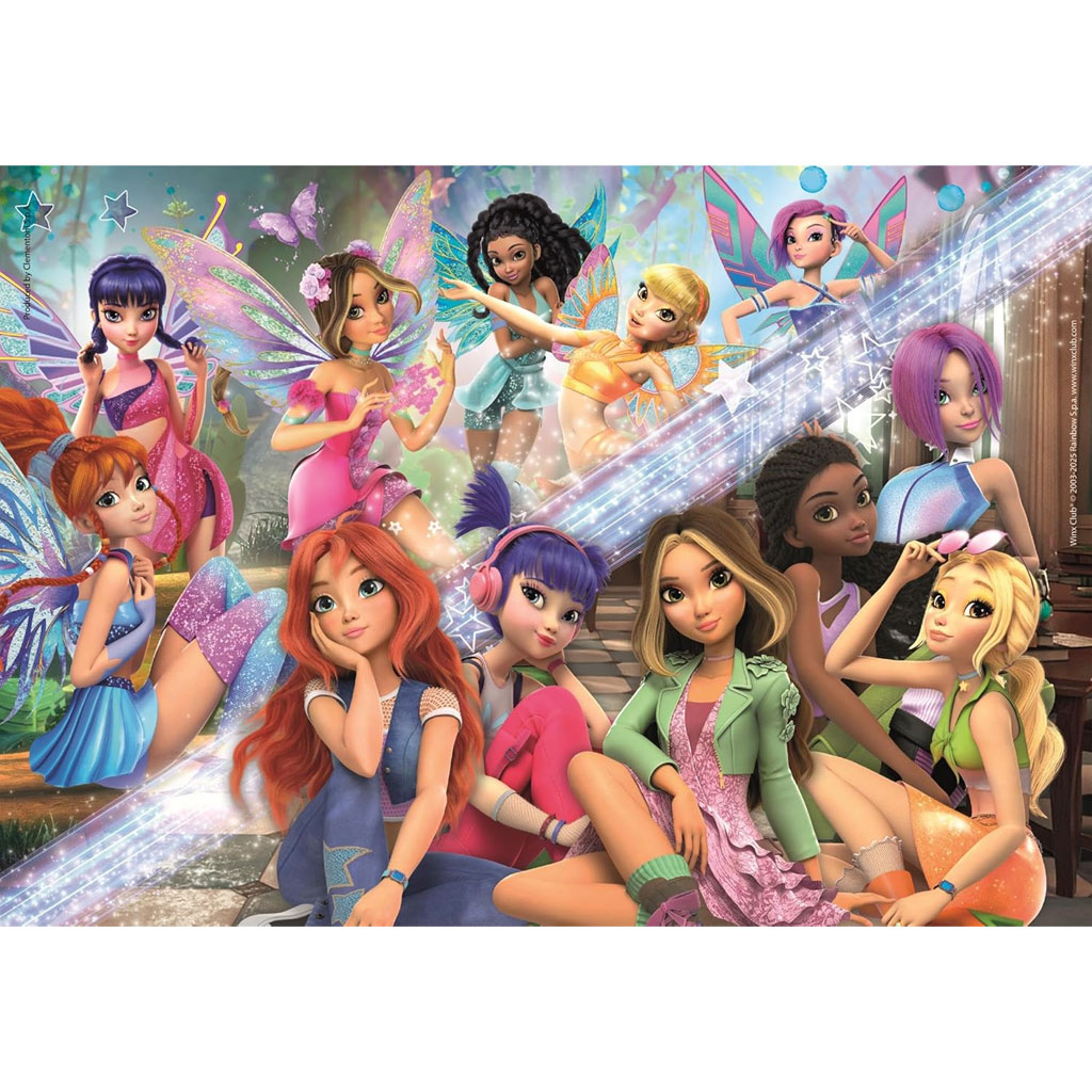 imagen de Winx Club hadas 180 piezas Super Puzzle - Clementoni 2