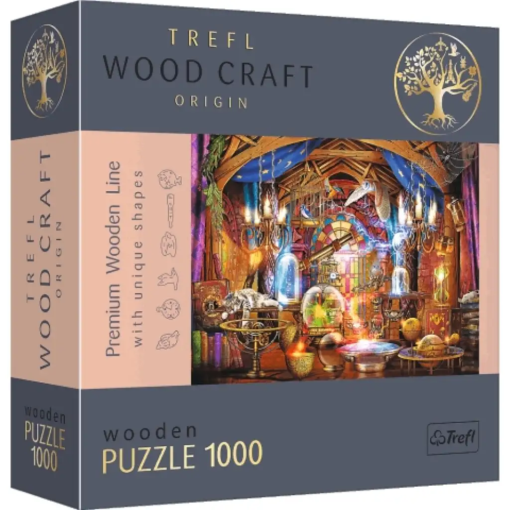 imagen de Wood Craft: Habitación mágica rompecabezas de madera premium de 1000 piezas - Trefl 1