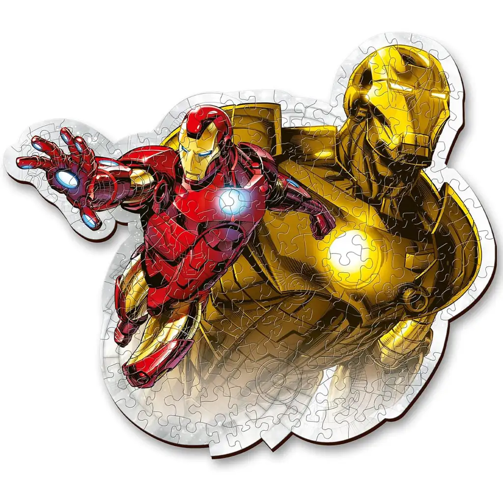imagen de Wood Craft: Marvel Vengadores - Iron Man 160 piezas premium rompecabezas de madera - Trefl 2