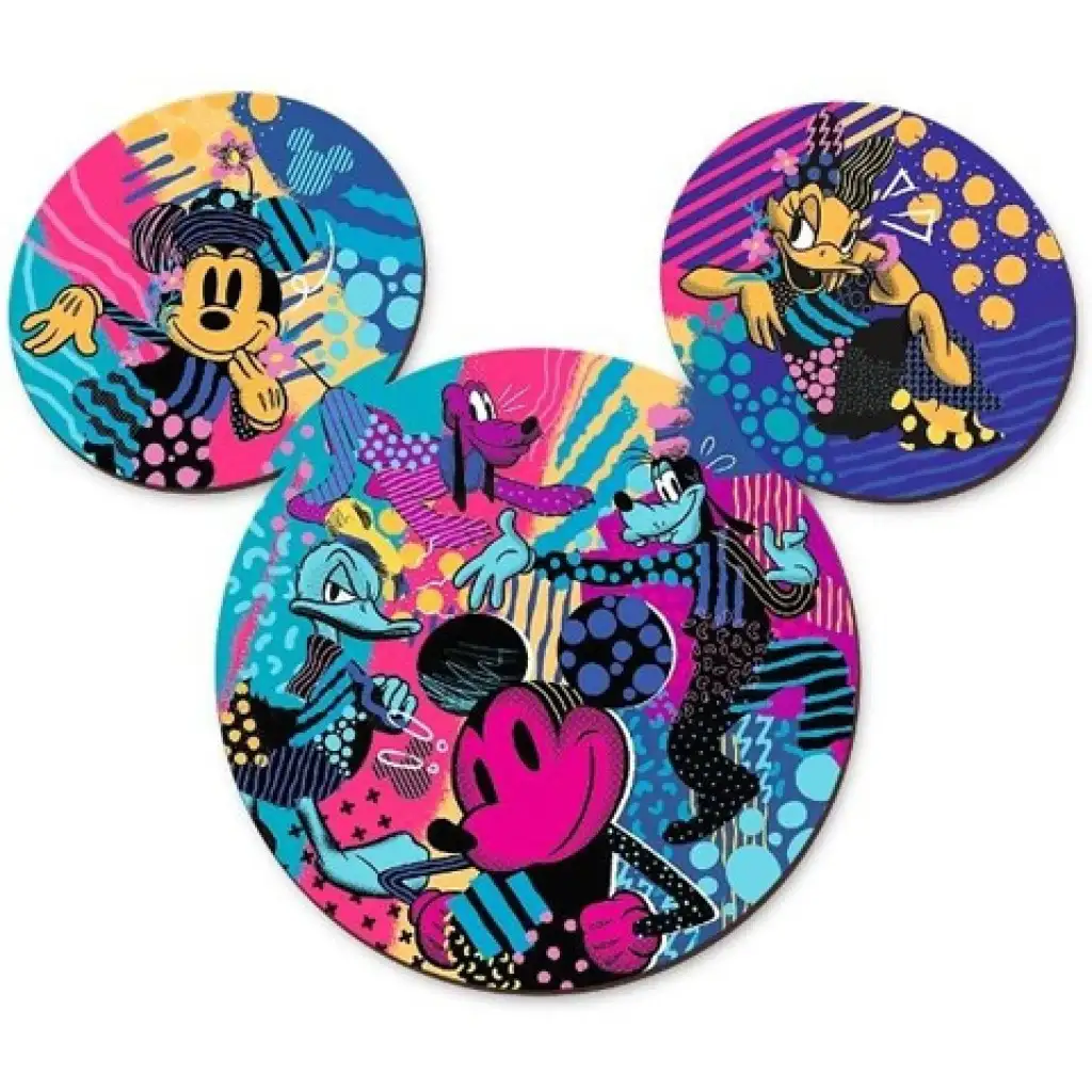 imagen de Wood Craft: Mickey Mouse 500+5 piezas rompecabezas de madera - Trefl 2