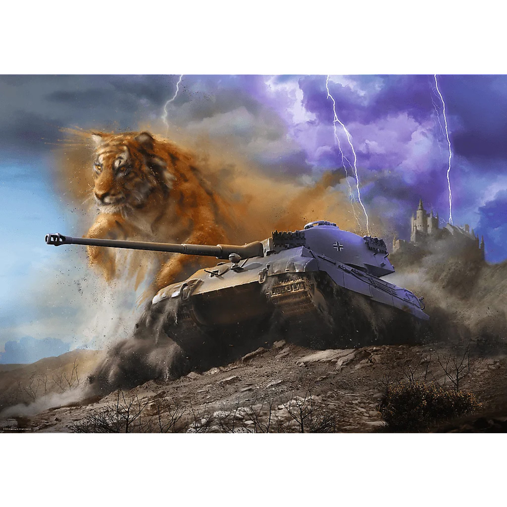 imagen de World of Tanks Tigris II rompecabezas de calidad Premium de 1000 piezas - Trefl 2