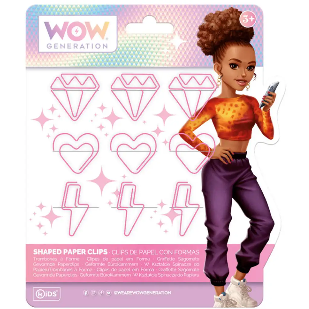 imagen de WOW Generation: Clip rosa con formas divertidas en varias versiones 3