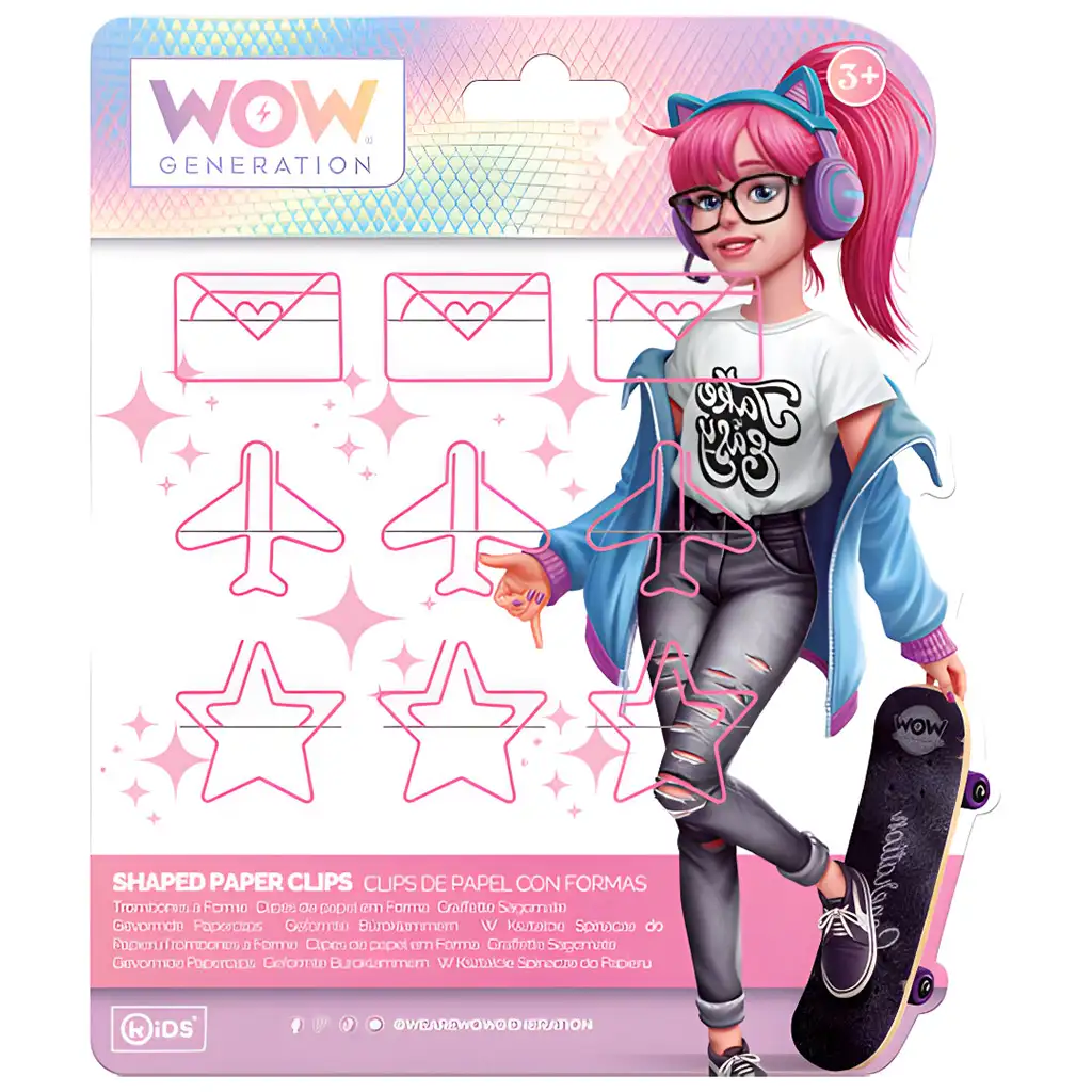 imagen de WOW Generation: Clip rosa con formas divertidas en varias versiones 1