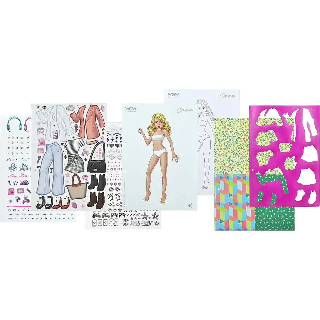 imagen de WOW Generation: Moda y estilo libro de actividades y vestimenta con pegatinas 2