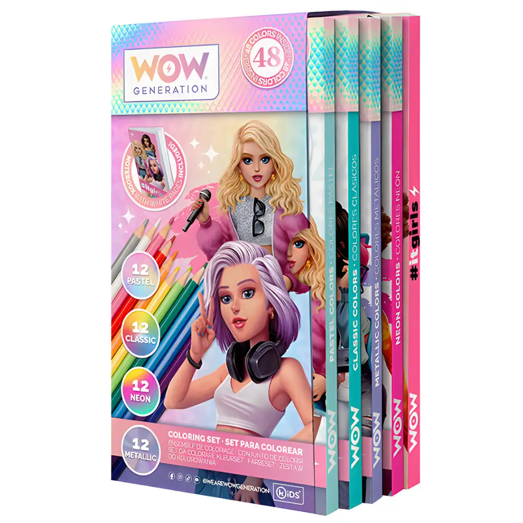 imagen de WOW Generation: set de 48 lápices de colores con cuaderno 2