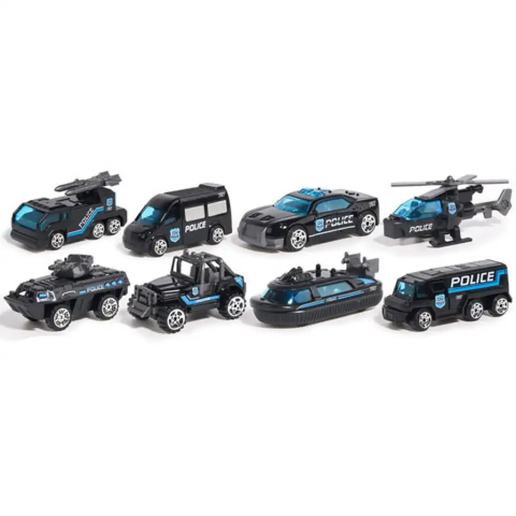 imagen de X-Police set de coches de policía 8 piezas 2