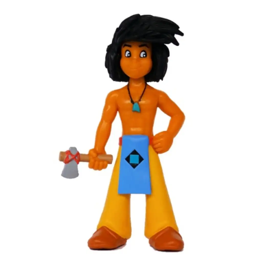 imagen de Yakari: Figura de juego de pequeño tejón con hacha - Bullyland 1