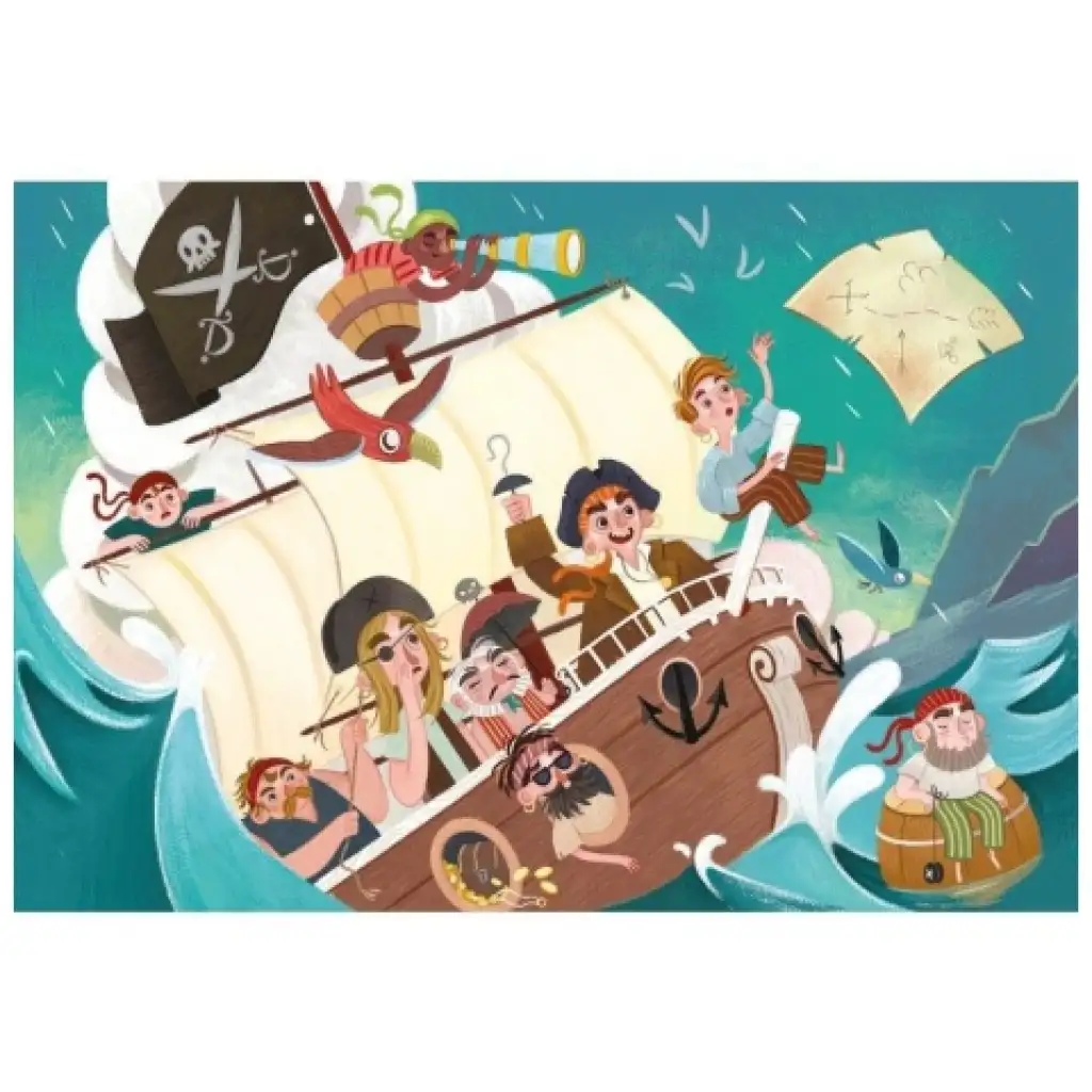 imagen de ¡YO HO HO! Puzzle Maxi de piratas de 24 piezas - Clementoni 2