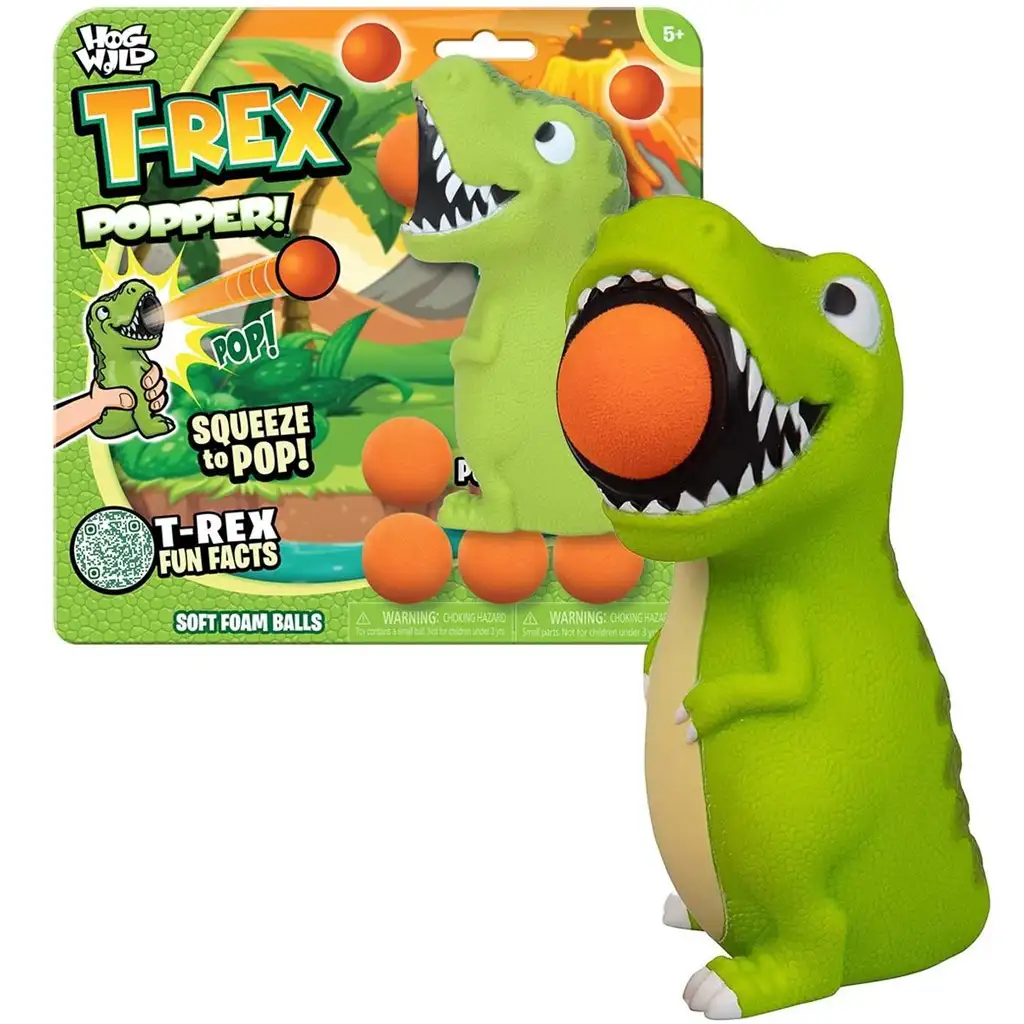 imagen de Zing: Lanzador Popper T-rex con pelotas 1