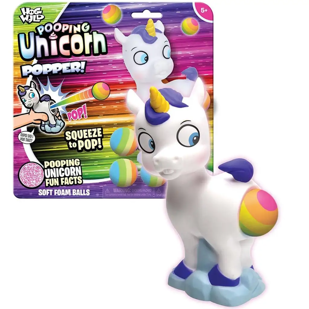 imagen de Zing: Popper unicornio blanco lanzador de pelotas 1
