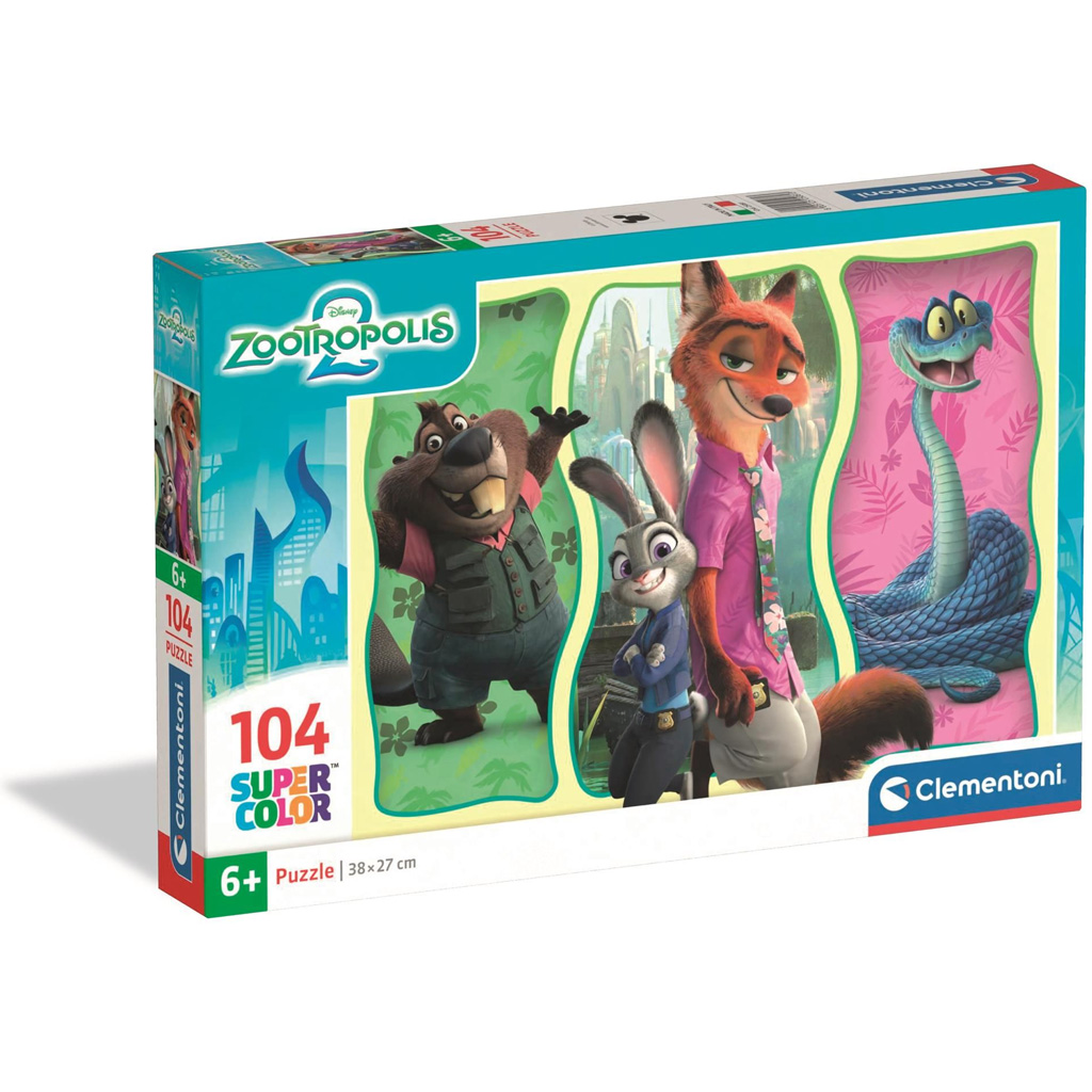imagen de Zootropolis 2 104 piezas Super Color Puzzle - Clementoni 1
