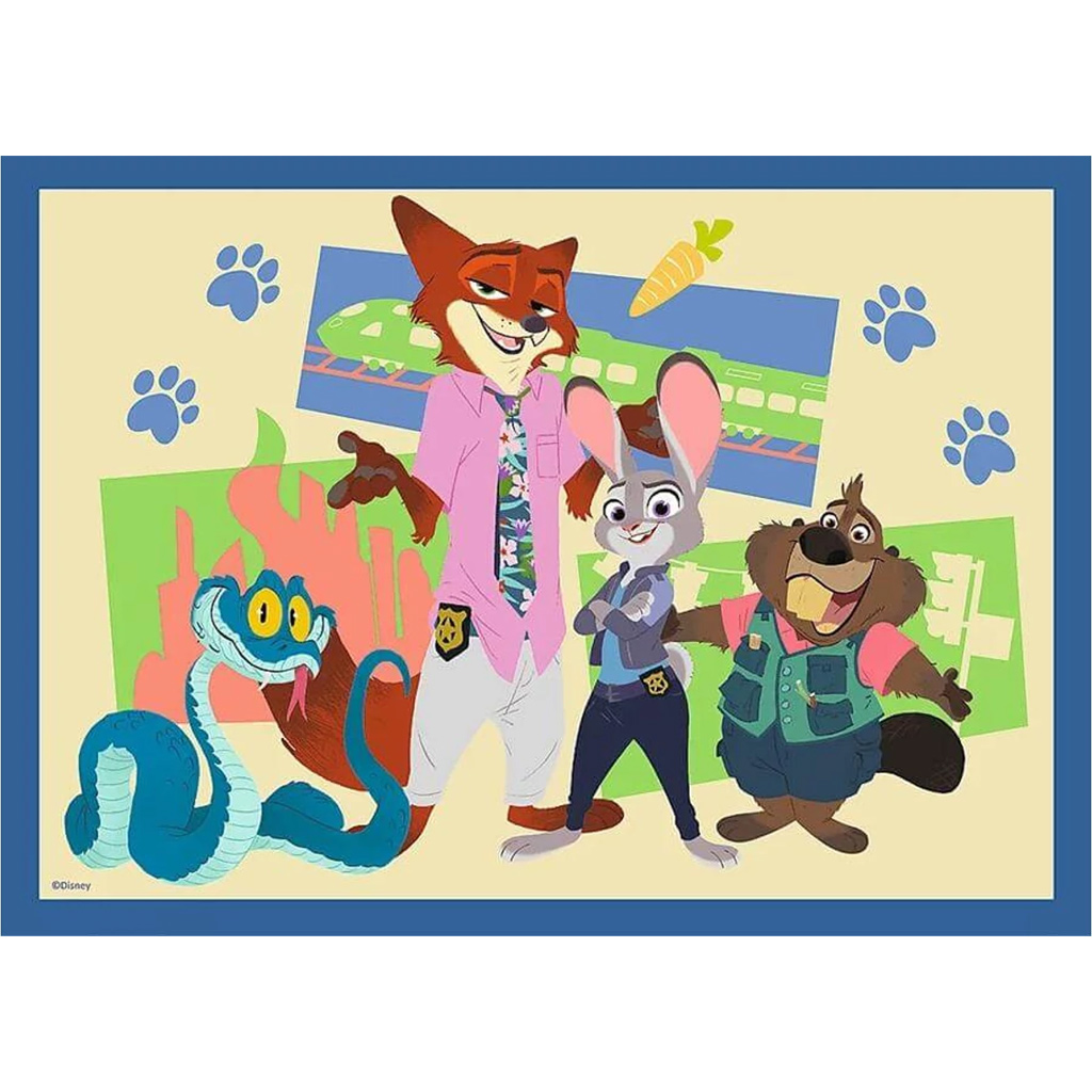 imagen de Zootropolis 2 - 4 en 1 puzzle de 35-48-54-70 piezas - Trefl 2