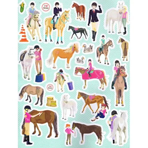 imagen de 1000 caballos pegatinas 1. - Álbum de pegatinas de pradera floreada 3