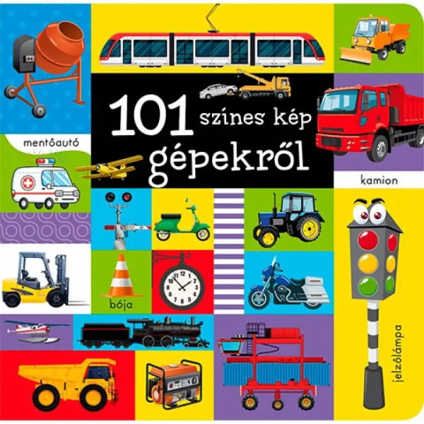 imagen de 101 imágenes coloridas sobre máquinas libro para bebés 1