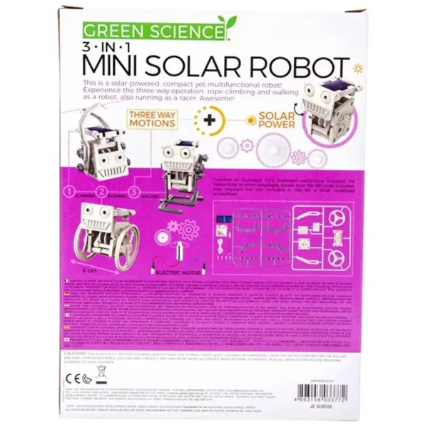 imagen de 3 en 1 Robot Solar – Movimiento con energía solar, juego educativo 2