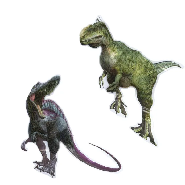 imagen de 3D Mundo de Dinosaurios set de pegatinas de pared con póster 3