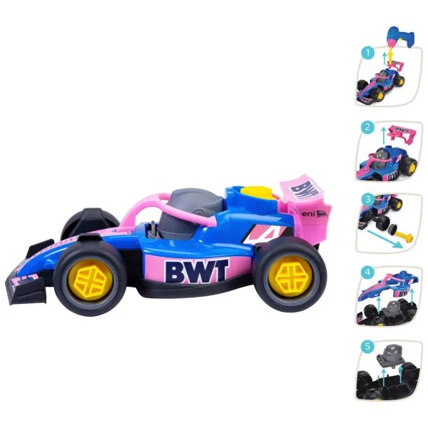 imagen de ABC coche de carreras BWT Alpine Formula 1 desmontable - Dicke Toys 2