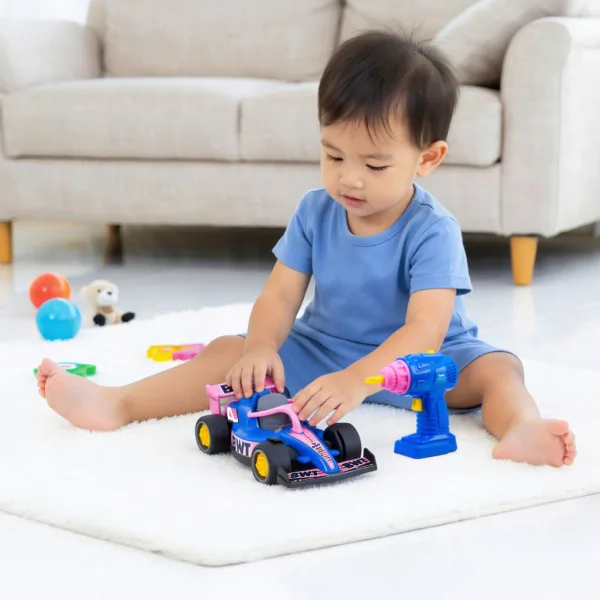 imagen de ABC coche de carreras BWT Alpine Formula 1 desmontable - Dicke Toys 3